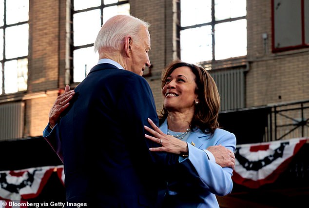 Harris and Biden in happier times, during a campaign event at Girard College in Philadelphia