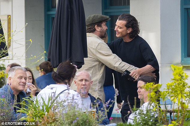 When they arrived, Gerard received a warm welcome before heading off to enjoy a drink with Penny.