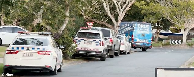 Cole allegedly fled the scene, prompting a massive lockdown as police searched the quiet street in South Mackay (pictured)