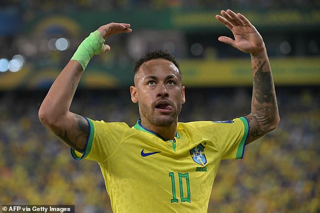 Neymar is the all-time top scorer for the Brazilian national team with 79 goals in 128 games.