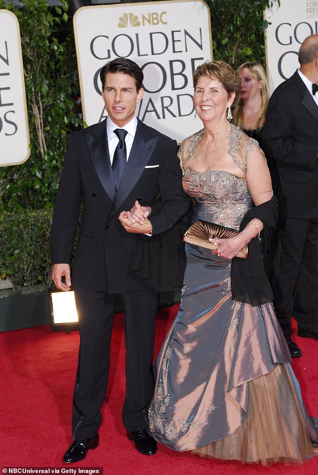 Tom Cruise and his mother Mary at the 66th Golden Globes