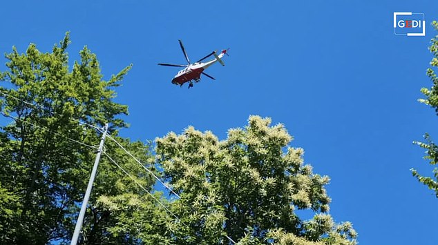 A helicopter was used by search and rescue teams to locate and recover the woman's body.