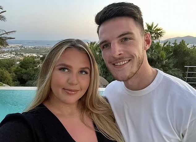 Declan Rice's girlfriend Lauren Fryer, pictured, was the subject of comments about her weight from vile trolls earlier this year.