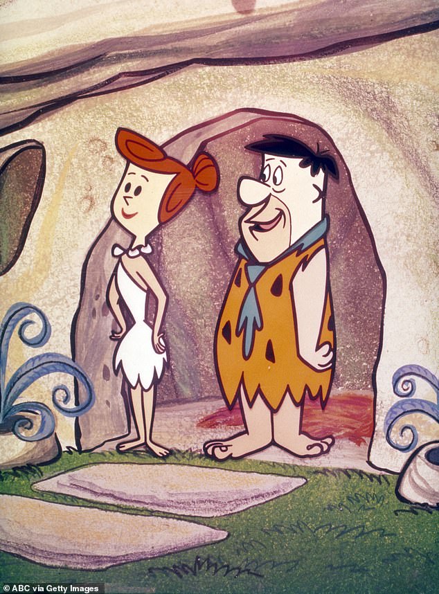 Fred and Wilma Flintstone show how the fat husband/thin wife dynamic is a complete cliché on television