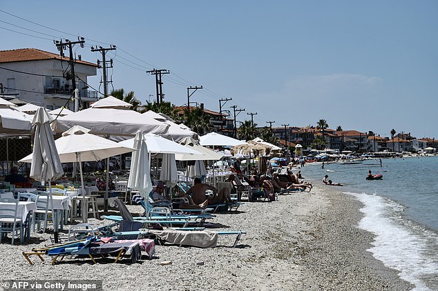 New rules have been introduced dictating that parasols and sun loungers must be at least four metres from the sea.