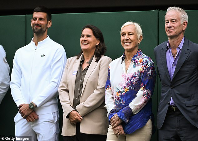 A host of tennis legends were on Centre Court to bid farewell to two-time champion Murray