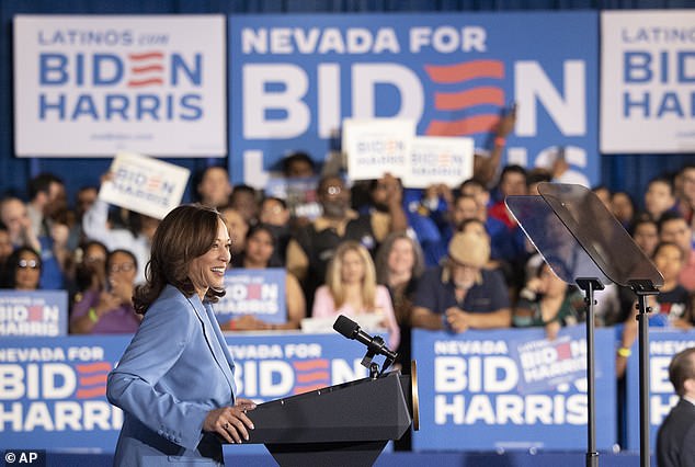 Biden appeared to be highlighting his appointment of Kamala Harris as the first Black female vice president of the United States.