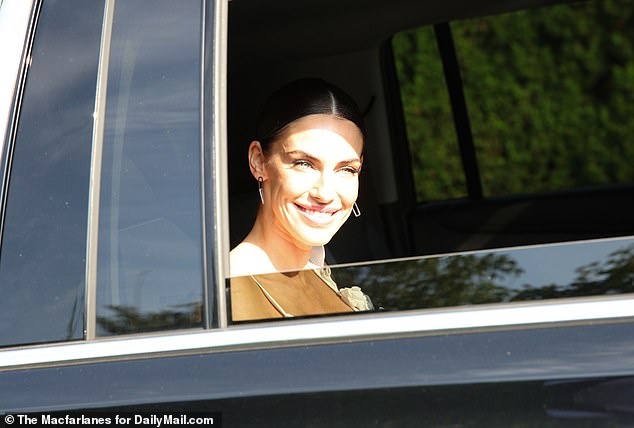 90210 alum Jessica Lowndes was also spotted, flashing a friendly smile from her own car.