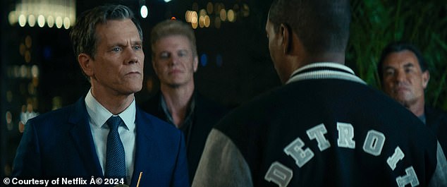 Kevin Bacon plays the main villain, who, admittedly, doesn't need to do much more than smile goofily the whole time.