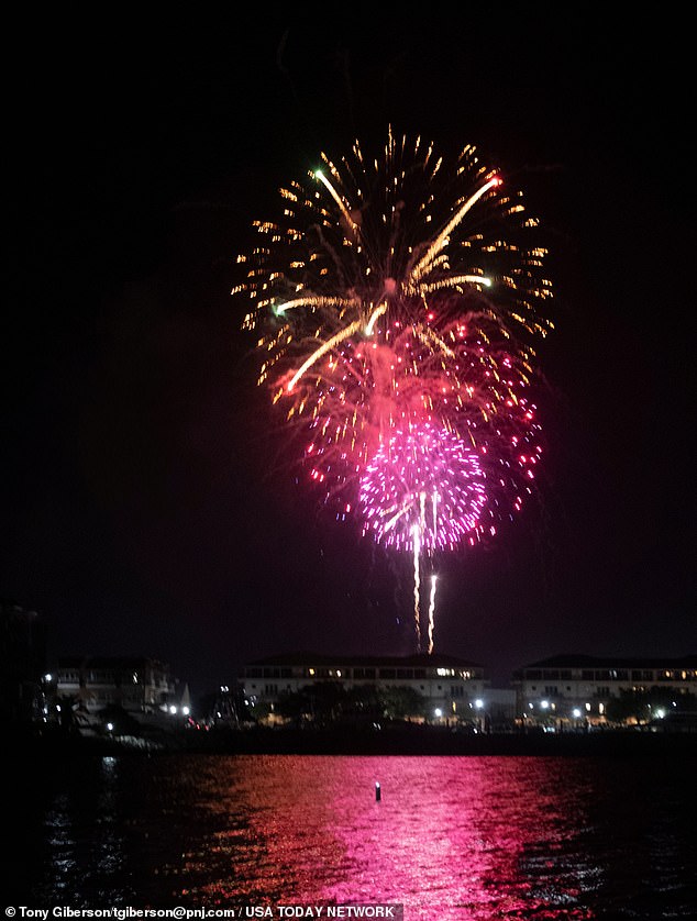 Images taken in Peñascola show fireworks being launched as the nation celebrates Independence Day.