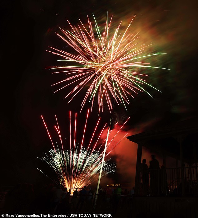 The Bridgewater 4th of July fireworks show was held at Legion Field in New Jersey