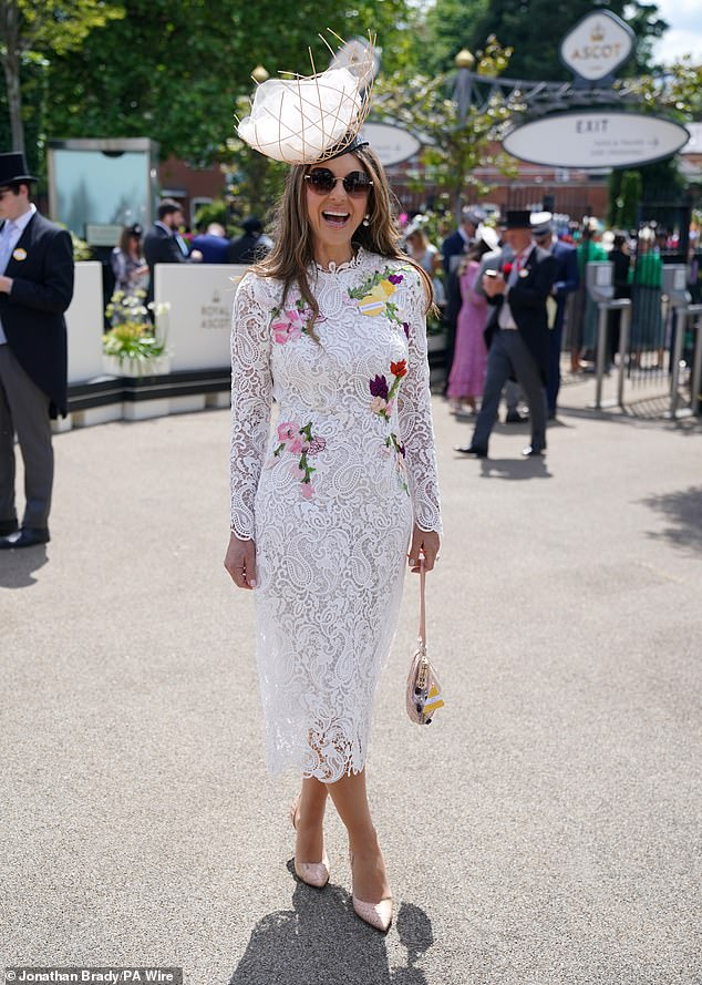 Elizabeth recently gave clues as to how she keeps herself looking so good by revealing her approach to diet and exercise (pictured at Ascot this month).