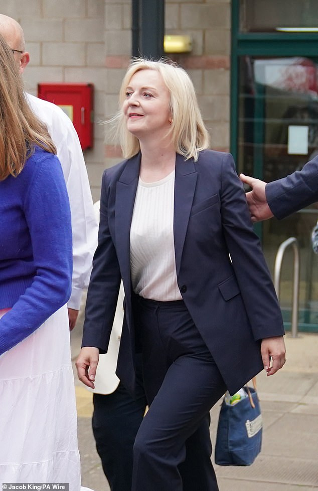 Truss declined to say whether she would remain involved in politics as she left the count this morning.