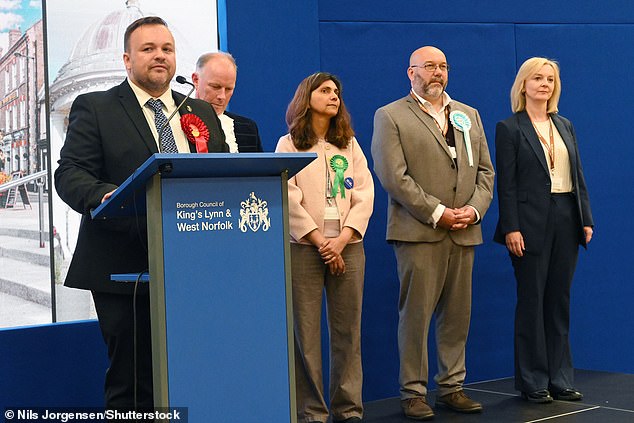 Ms Truss was joined by other candidates for South West Norfolk this morning.