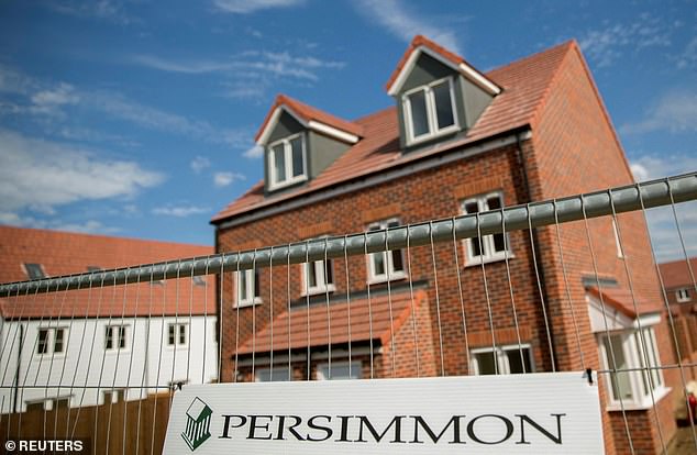 Up: Shares in Persimmon, Taylor Wimpey and Barratt rose on Friday