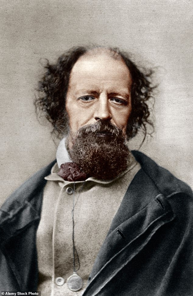 The house is believed to have become a favourite retreat of Alfred Lord Tennyson, pictured here