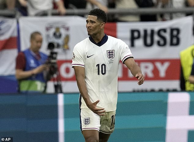 Bellingham appeared to make an erotic gesture towards the Slovakian bench after scoring for England on Sunday, but UEFA has given him the all-clear to play in the clash with Switzerland.