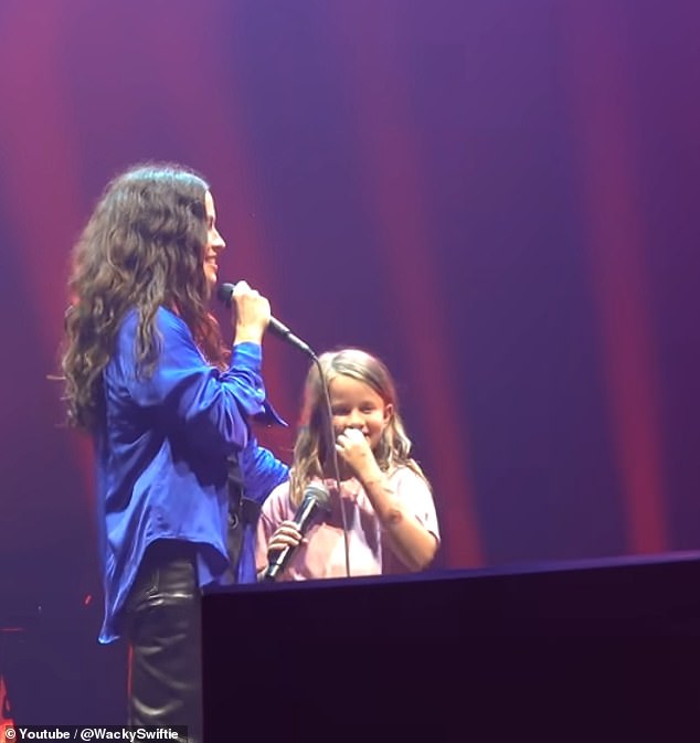 First, the Jagged Little Pill superstar performed the Happy Birthday song, joined by many of the 20,000 fans who sang along with their rock 'n' roll hero.