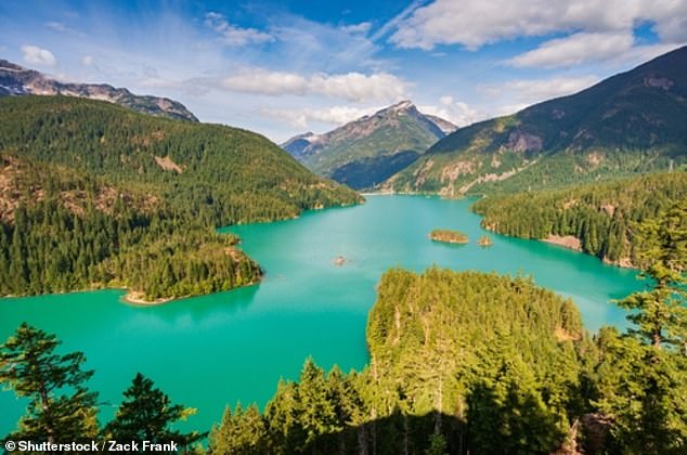 North Cascades National Park in Washington allows travelers the opportunity to see beautiful views of peaks with more than 300 glaciers.