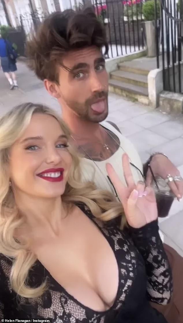 Another clip from her stories captured the model alongside Love Island alum Chris Taylor as they walked side by side.