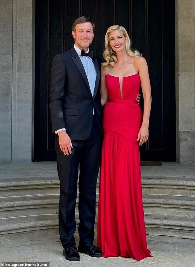 Ivanka Trump and Jared Kushner at a friend's wedding in Mexico in May. The couple moved from New York to Florida