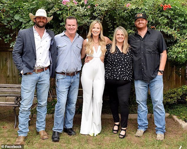 The MacMeekin brothers pictured with their parents, with Jerri in the center.