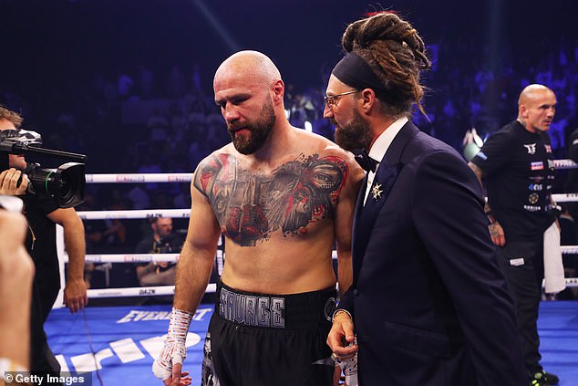 Meanwhile, former world title challenger Babic looked dejected as he walked out of the arena.