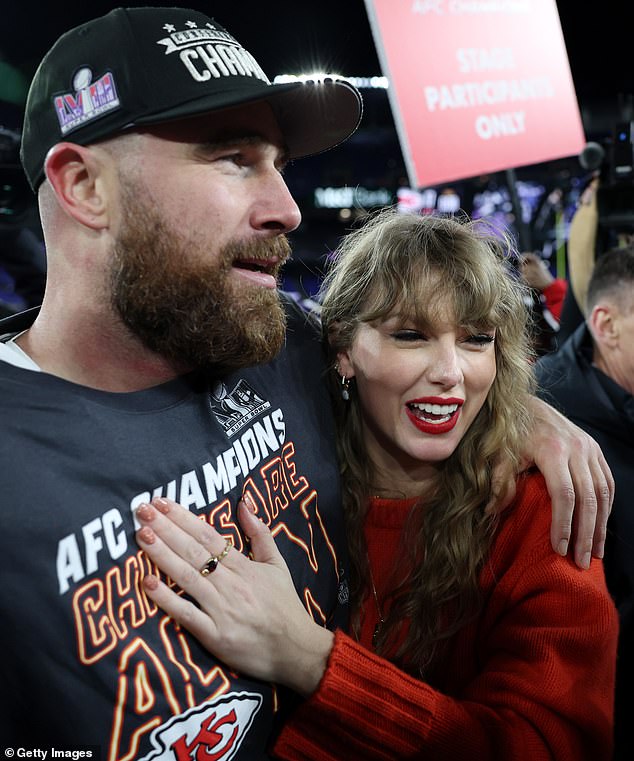 When she performed Mary's Song on stage in Amsterdam this Saturday night, fans went wild over her unexpected connection to Travis Kelce, who was photographed with her in January.