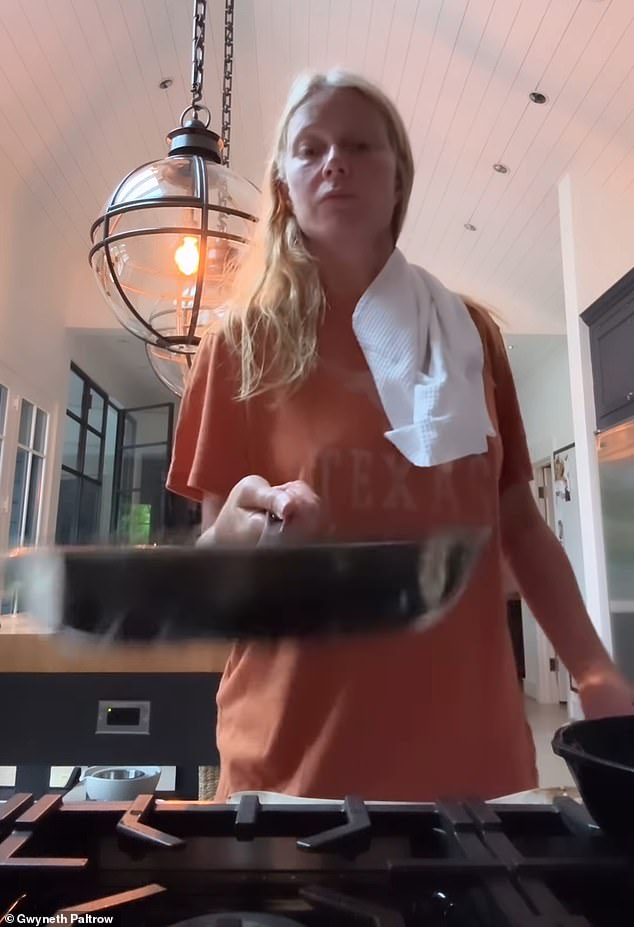 The Oscar winner took to her Instagram to share the adorable clip of herself preparing a delicious breakfast while looking absolutely stunning in a simple T-shirt.