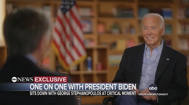 Biden gave ABC News' George Stephanopoulos a torrent of 107 meaningless words when asked to explain his disastrous performance in a debate against former President Donald Trump.