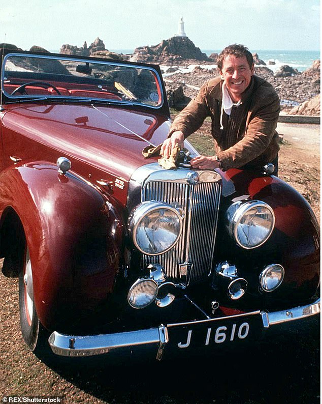 John Nettles pictured in 1988 with his 1947 Triumph Roadster