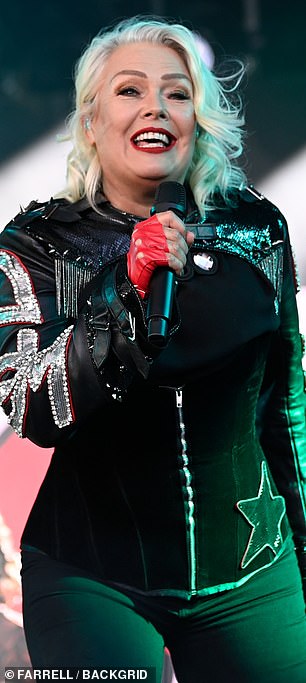 Kim Wilde, 63, also performed for the audience and is currently on her European tour with her next stop being Germany.