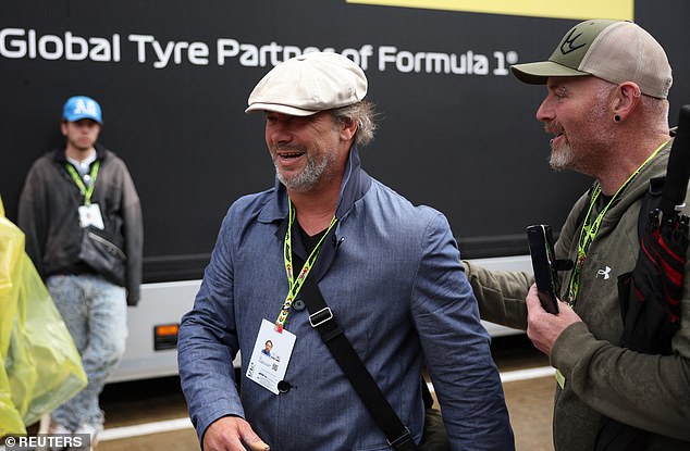 Musician Jay Kay was also seen strolling before the race.