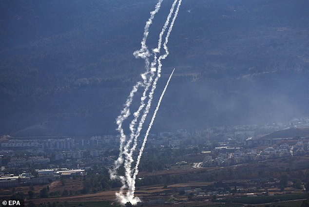 Whoever wins in November will face an uncertain world. Here you can see Israel's Iron Dome intercepting a missile fired from southern Lebanon