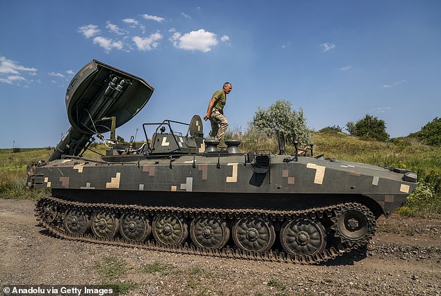 The war in Ukraine continues. Soldiers test the UR-77 mine-clearing vehicle in the Donetsk region