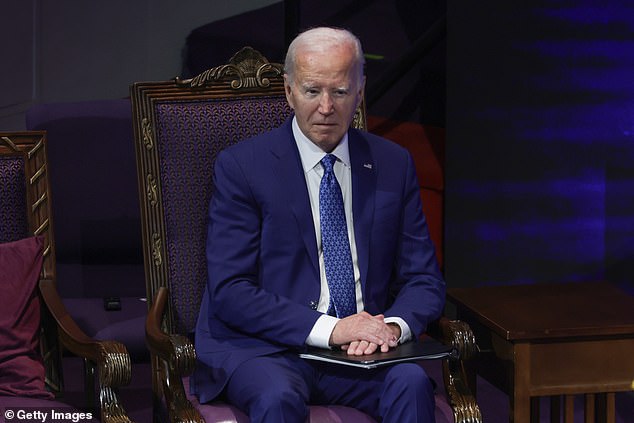 Biden went to church in Philadelphia, Pennsylvania, on Sunday morning, where he sat and appeared confused for 30 seconds after the pastor asked the congregation to stand for praise and worship.