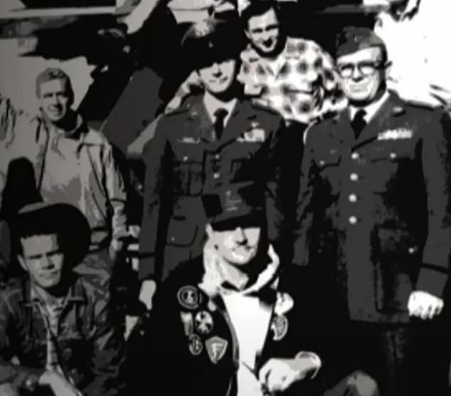 Former USAF 1st Lt. Robert Jacobs, pictured bottom center row, with his crew