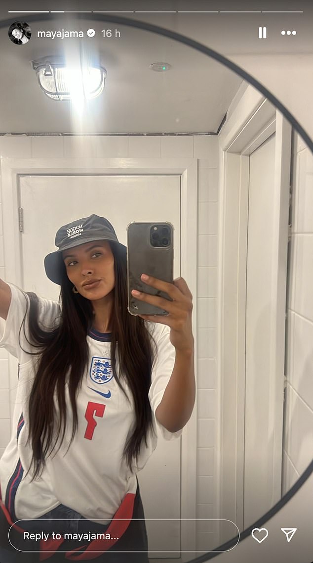 It was a fun weekend for the star as she spent her Saturday night with boyfriend Stormzy, celebrating England's progress to the semi-finals of Euro 2024.