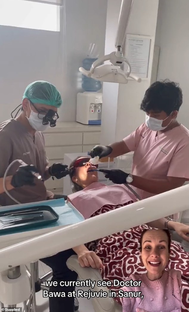 The businesswoman says that by ditching private health insurance, she can fund a one- to three-week holiday to Bali that includes a visit to the dentist.