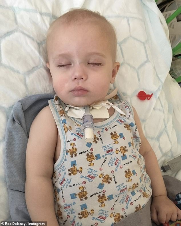 Rob previously shared a photograph of his late son Henry sleeping on Instagram, taken when he was just 15 months old and had just started chemotherapy.