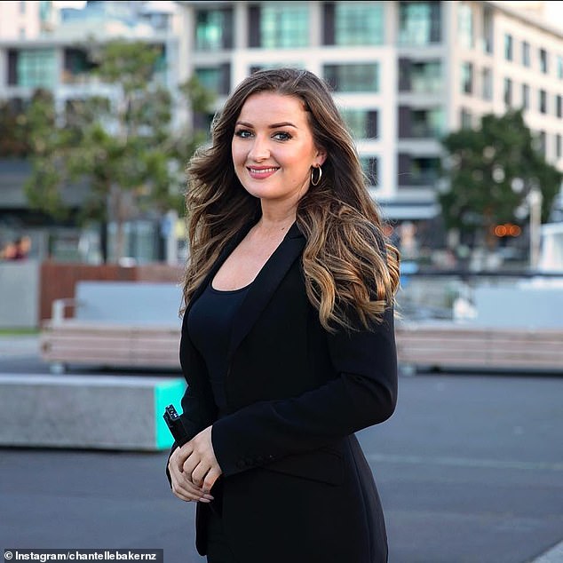 Ms Baker (pictured) is the daughter of former New Conservative leader Leighton Baker and gained a large following for her anti-vaccine protests.