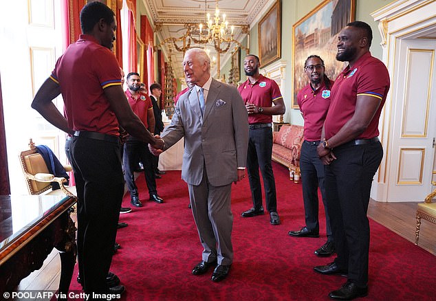 His Majesty then asked about the players' families back home, and asked if everyone had managed to get in touch with their loved ones since Beryl hit the islands.