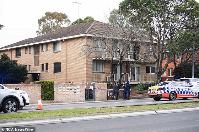 A 21-year-old woman was found with two stab wounds to the chest at a housing complex in Sydney's west.