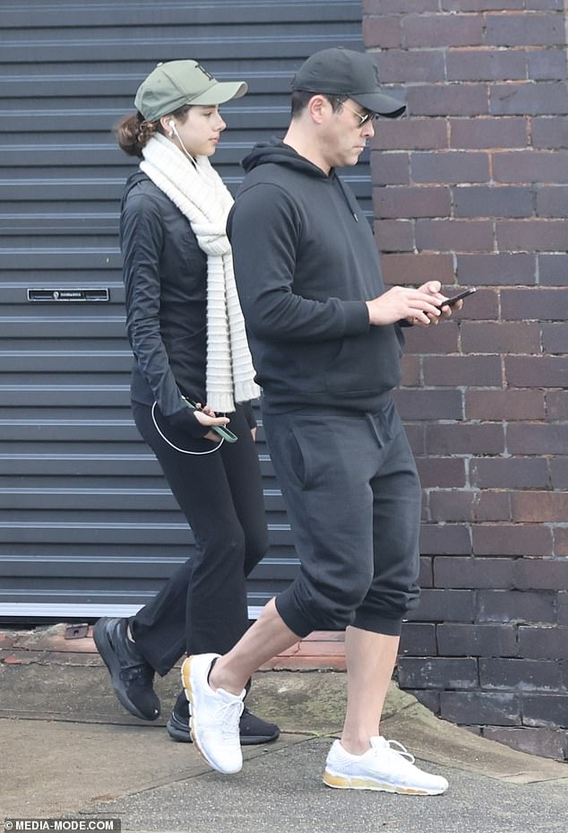 Hiding his face under a dark cap and sunglasses, the Dancing with the Stars contestant donned a black hoodie and sweatpants.