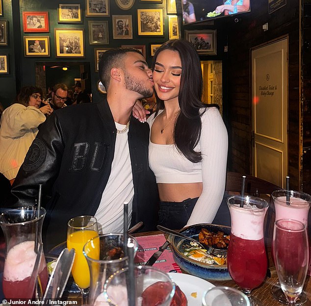 Last month, the couple went public with their relationship when they shared a kiss while celebrating Junior's 19th birthday with a romantic dinner and drinks.