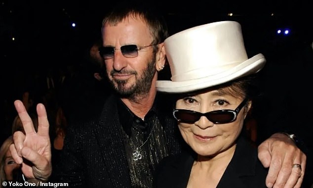 1720436589 709 Sir Ringo Starr makes his signature peace sign as he