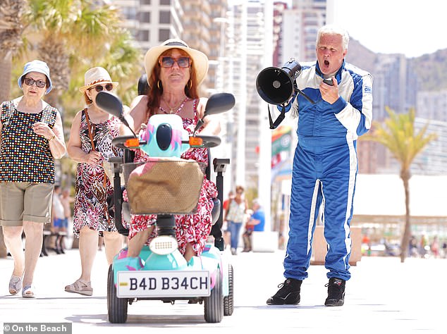 Former Formula 1 champion and Le Mans 24 Hours winner Johnny Herbert has offered his driving tips to daredevil scooter tourists in Benidorm.