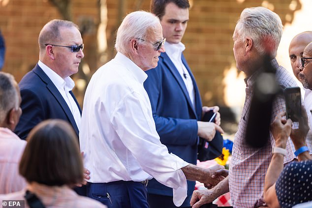 Biden makes a campaign stop at an AFSCME (American Federation of State, County and Municipal Employees) local union in Harrisburg, Pennsylvania