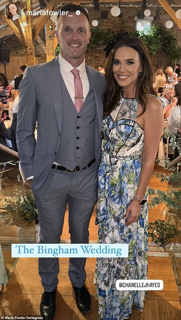 Her friend and former TOWIE star Maria Fowler, 37, took to Instagram to share with fans a glimpse of her special reception at the time.