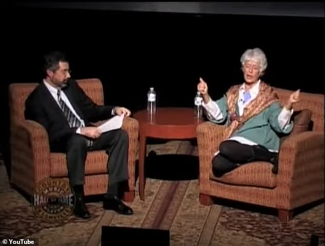 Martin is seen here giving an interview to Country Music Hall of Famer Jay Orr at Ford's Theatre, the Country Music Hall of Fame, on November 17, 2009, after his own induction.